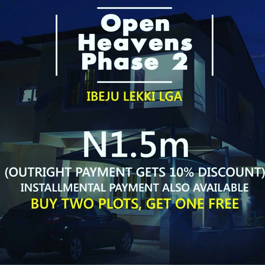 Open Heavens estate ibeju lekki, real estate, Lagos, Sales promo, land sales, land for sale in Lagos, LASG, real estate, housing estates in Lagos